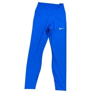 EUC Nike bright blue leggings sz S smooth activewear lightweight yoga exercise